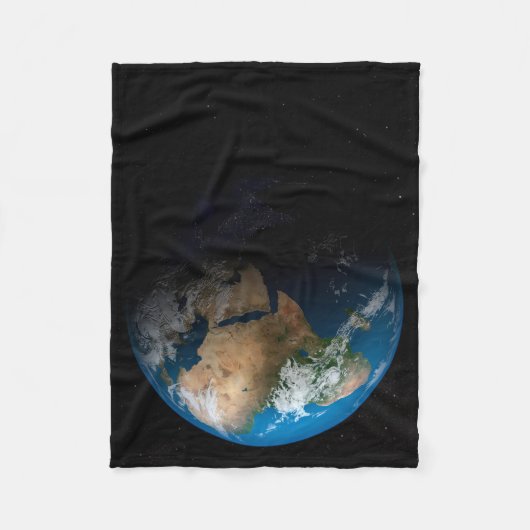 Couverture Polaire Terre Pleine Montrant Des Nuages Simulés Sur L'Afr (Devant)