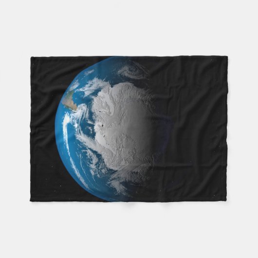 Couverture Polaire Terre Pleine Montrant Des Nuages Simulés Sur L'Ant (Devant (Horizontal))