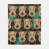 COUVERTURE POLAIRE TERRIER AIREDALE     (Devant)