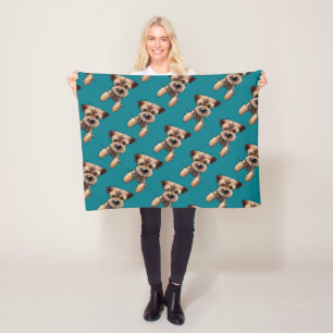 Couverture Polaire Terrier frontalier KiniArt