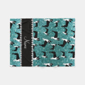 Couverture Polaire Terrier nommé fait sur commande de Boston de (Devant (Horizontal))