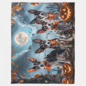 Couverture Polaire Terrier Rat Halloween Épouvantable  (Devant)