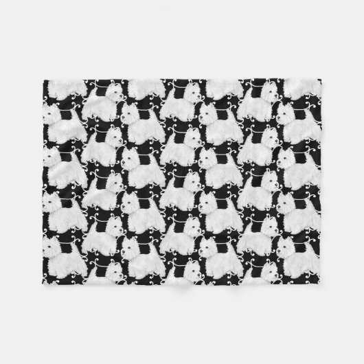Couverture Polaire Terriers blancs de West Highland (Devant (Horizontal))