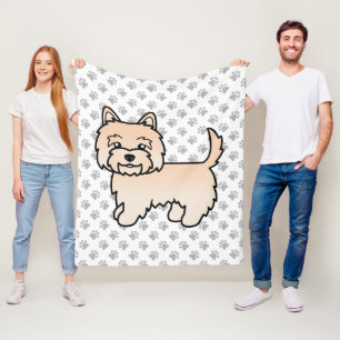 Couverture Polaire Tervueren Cairn Terrier Chiot Mignon Dessin Animé