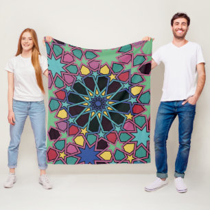 Couverture Polaire Tessellation d'étoile géométrique vibrante : motif