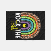 Couverture Polaire Test Day Rock The Test Rainbow Teacher Test Day (Devant (Horizontal))