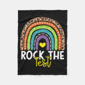 Couverture Polaire Test Day Rock The Test Rainbow Teacher Test Day (Devant)