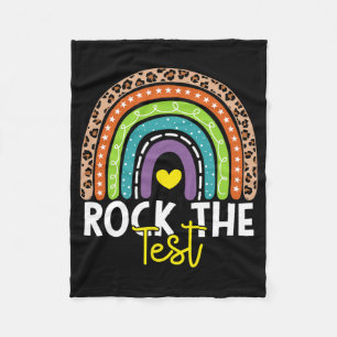 Couverture Polaire Test Day Rock The Test Rainbow Teacher Test Day
