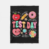 Couverture Polaire Test Day Rock The Test Testing Day Motivational Te (Devant)