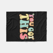 Couverture Polaire Test Day Teacher Shirt Motivational Testing Day St (Devant (Horizontal))