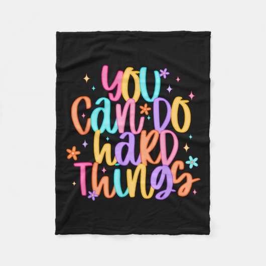 Couverture Polaire Test Day You Can Do Hard Things Teacher Testing Da (Devant)