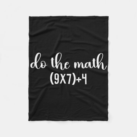 Couverture Polaire Test de maths drôle faites le professeur de maths, (Devant)