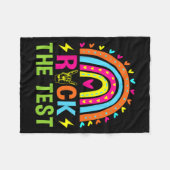 Couverture Polaire Test Rainbow Testing Day Enseignant de motivation (Devant (Horizontal))