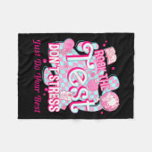 Couverture Polaire Testing Day Rock The Test Motivational For Teacher (Devant (Horizontal))