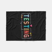 Couverture Polaire Testing Squad - Test Day 2024 Teacher Motivational (Devant (Horizontal))