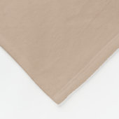 Couverture Polaire Tête De Cerf Blanc Silhouette Sur Beige (Coin)