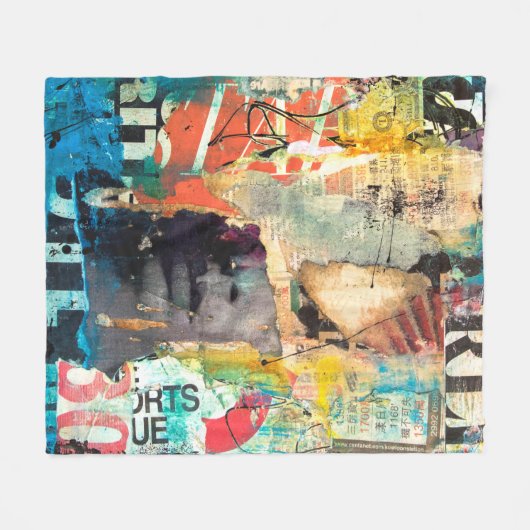 Couverture Polaire Tête de collage (Devant (Horizontal))