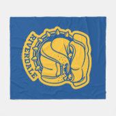 Couverture Polaire Tête de Riverdale Bulldog (Devant (Horizontal))