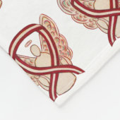 Couverture Polaire Tête et cou Cancer Sensibilisation Ruban Couvertur (Coin)