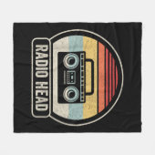 Couverture Polaire Tête radio Vintage (Devant (Horizontal))