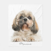 Couverture Polaire Tetra Portrait Shih Tzu Dog (Devant)