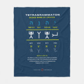 Couverture Polaire Tetragrammaton YHVH (Devant)