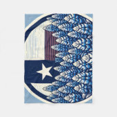 Couverture Polaire Texas Bluebonnets State Flag Texan Pride (Devant)