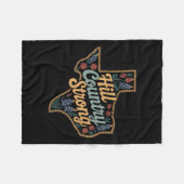 Couverture Polaire Texas Hill Country 2025 Texas Strong Retro Motivat (Devant (Horizontal))