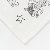 Couverture Polaire Texas Illustration Doodles of Texas Texas Motif (Coin)