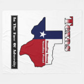 Couverture Polaire Texas Standing Fort (Devant (Horizontal))