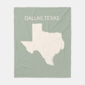 Couverture Polaire Texas State Map Home Decor Sherpa Blanket (Devant)