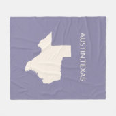 Couverture Polaire Texas State Map Home Decor Sherpa Blanket (Devant (Horizontal))