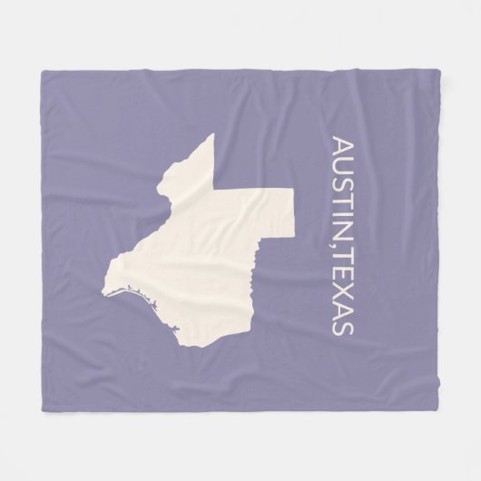 Couverture Polaire Texas State Map Home Decor Sherpa Blanket (Devant (Horizontal))