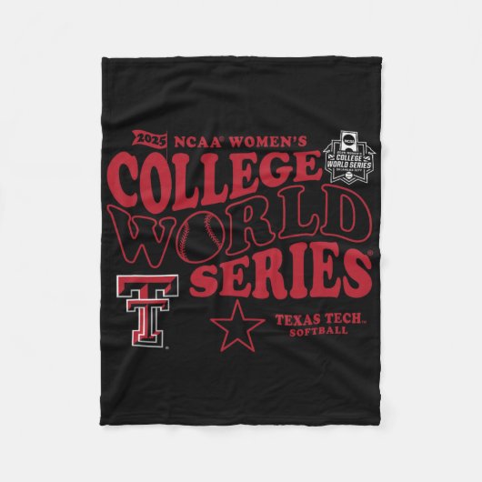 Couverture Polaire Texas Tech Red Raiders Wcws 2025 Softll Black  (Devant)