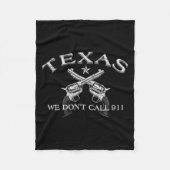 Couverture Polaire Texas We Don't Call 911  (Devant)