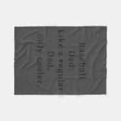 Couverture Polaire Text Funny Dad Baseball  (Devant (Horizontal))