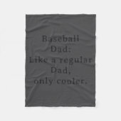 Couverture Polaire Text Funny Dad Baseball  (Devant)