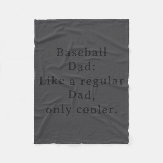 Couverture Polaire Text Funny Dad Baseball  (Devant)