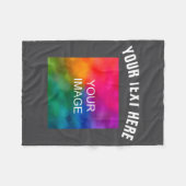 Couverture Polaire Text Upload Photo Template Boys Kids Modern _1  (Devant (Horizontal))