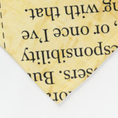 Couverture Polaire Texte du journal de presse avec vieux papier (Coin)