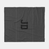 Couverture Polaire Texte gris en cuir noir (Devant (Horizontal))