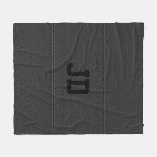 Couverture Polaire Texte gris en cuir noir (Devant (Horizontal))