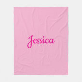 Couverture Polaire Texte personnalisable cool (Devant)