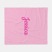 Couverture Polaire Texte personnalisable cool (Devant (Horizontal))