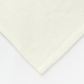 Couverture Polaire Texte personnalisable simple et élégant | Or blanc (Coin)