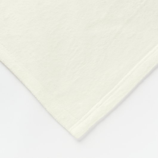 Couverture Polaire Texte personnalisable simple et élégant | Or blanc (Coin)