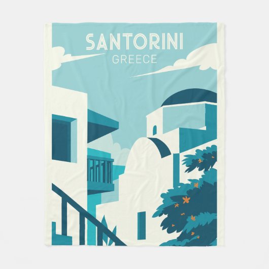 Couverture Polaire Texte personnalisé Grèce (Devant)
