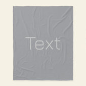 Couverture Polaire Texte simple à 3 dimensions | Gray