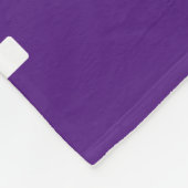 Couverture Polaire Texte simple et blanc Votre Modèle de message (Coin)