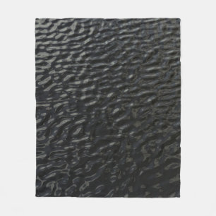 Couverture Polaire textile floral noir et blanc